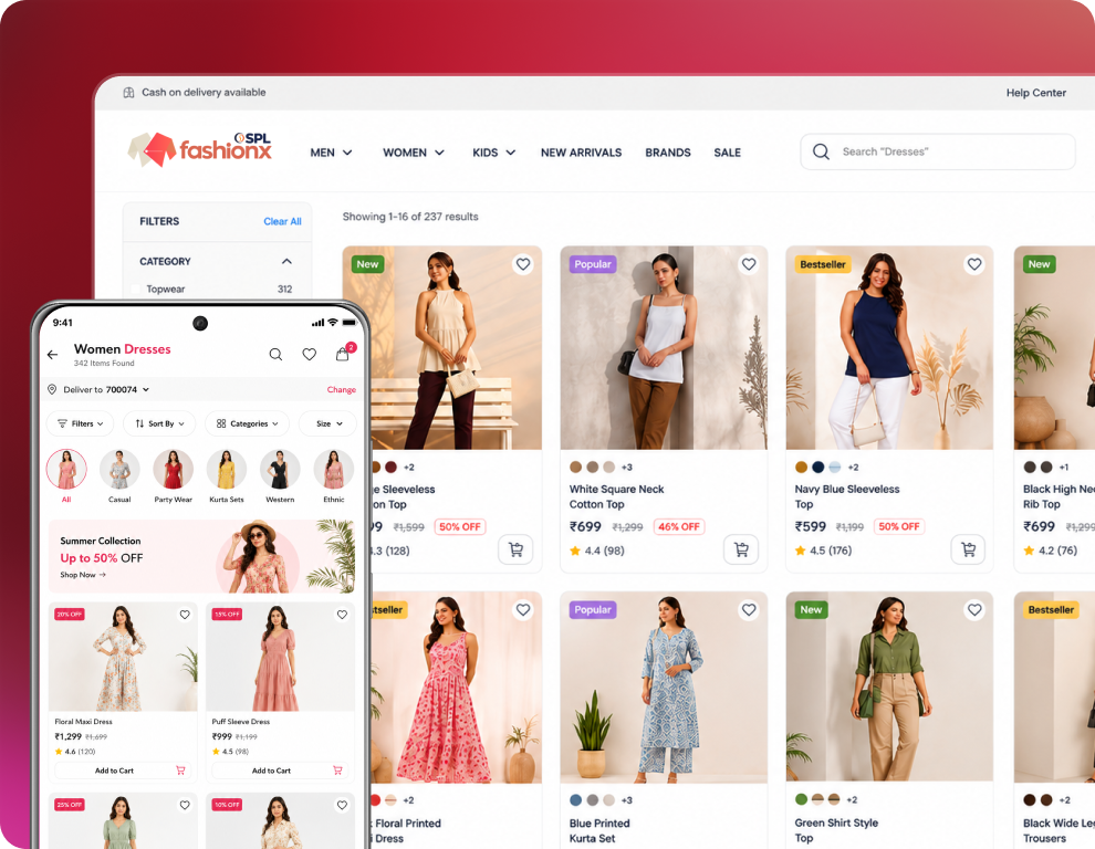 Product Listing & Filter
