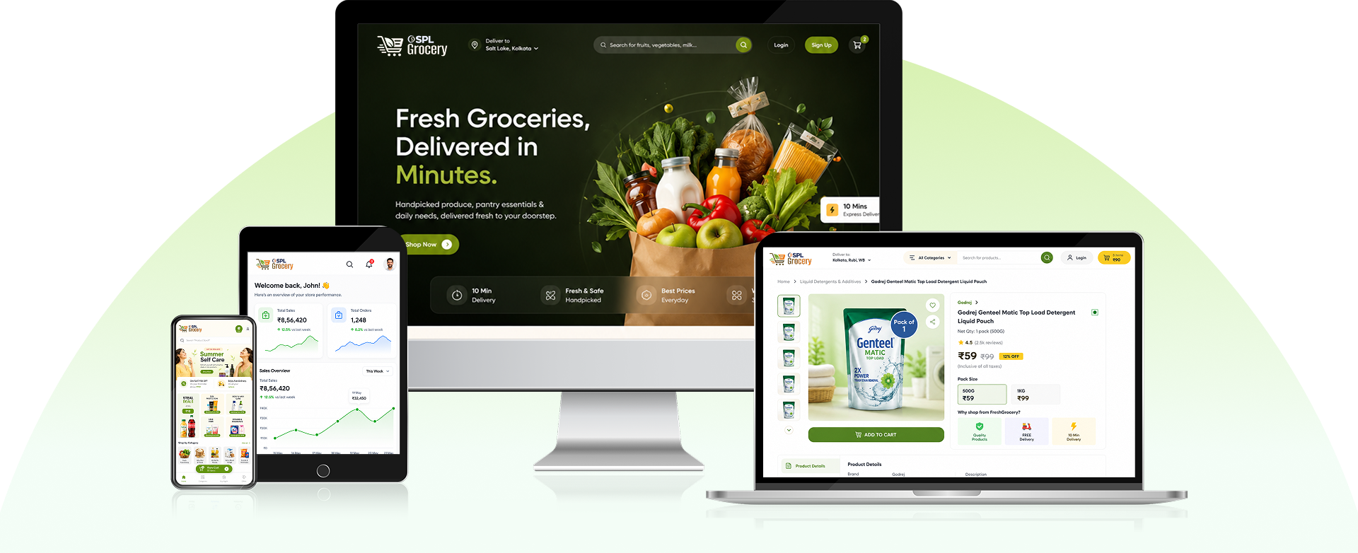 Online Grocery eCommerce Store Marketplace Software
