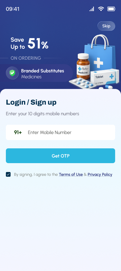Pharmacy app screen