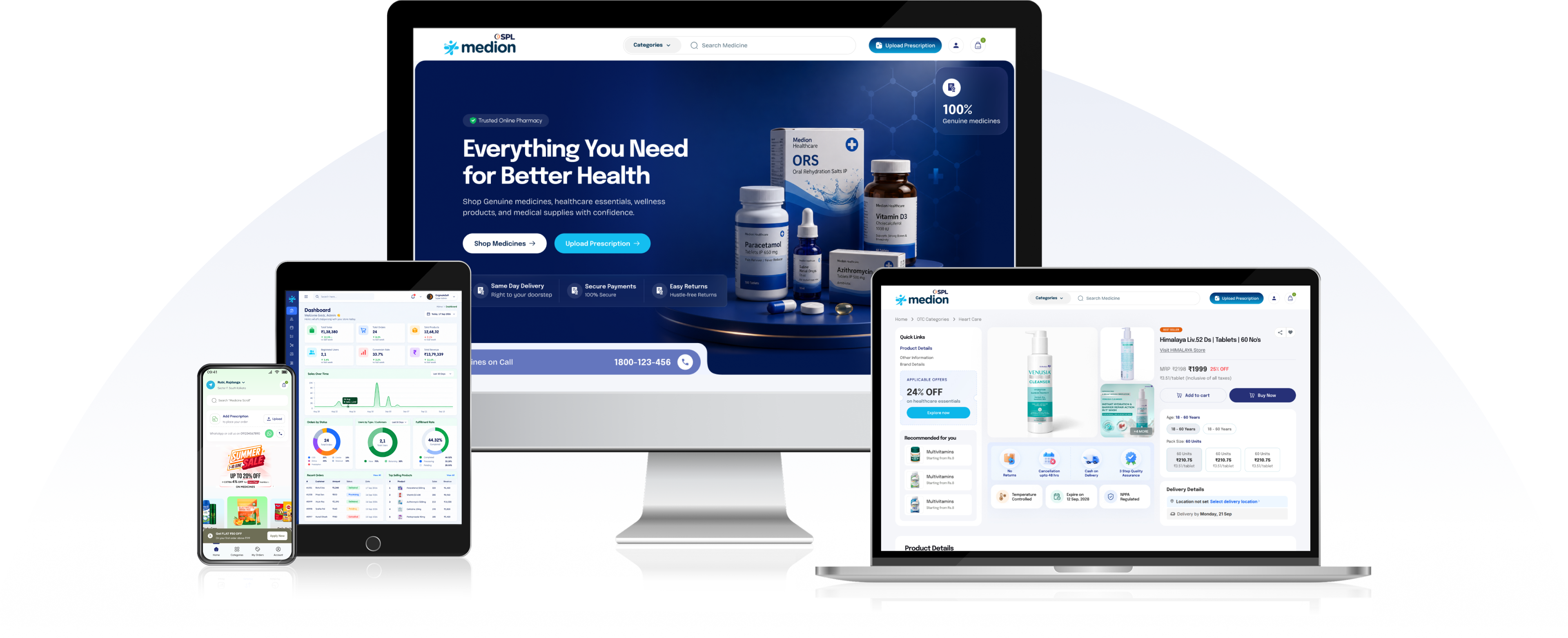 Pharmacy & Healthcare Ecommerce Software - Online Store, Mobile App, POS & Delivery