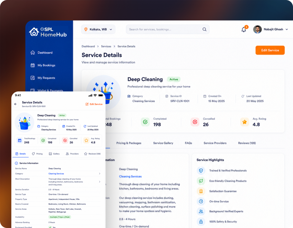 Customer Service Details