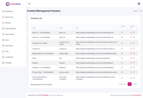 CMS Pages