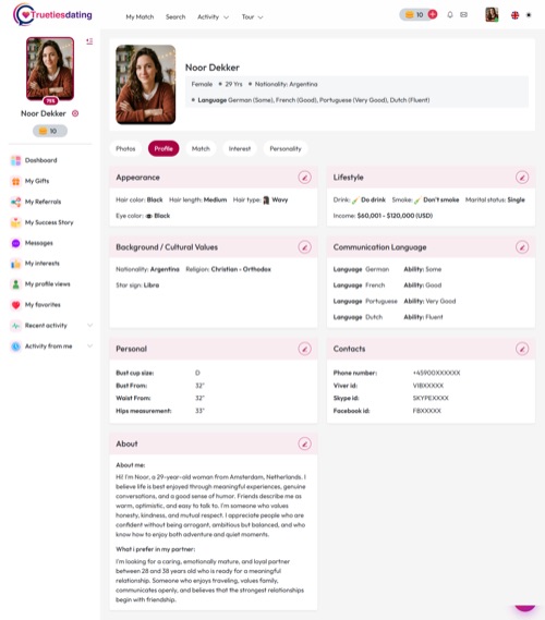 Profile Settings