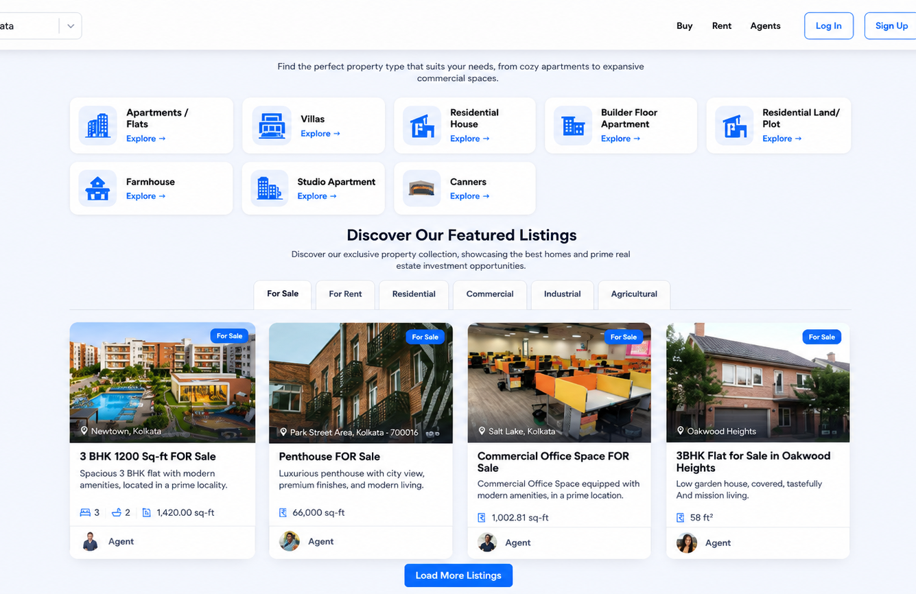 Real Estate Website Development