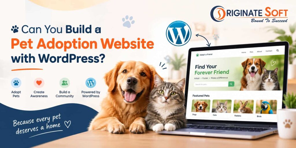 pet adoption website with wordpress