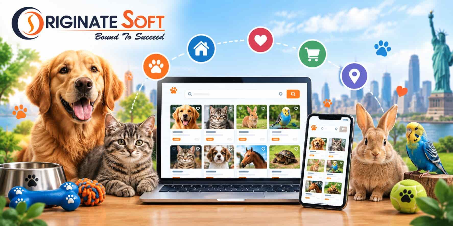 dedicated pet website for the US
